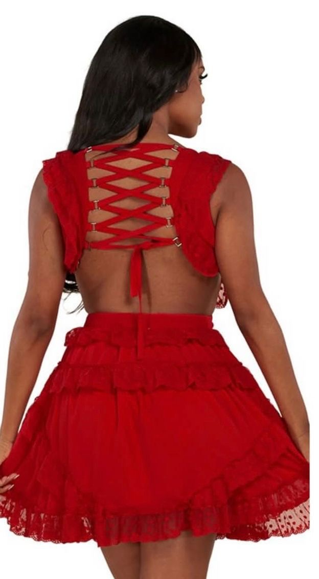 Flirty ruffle dress