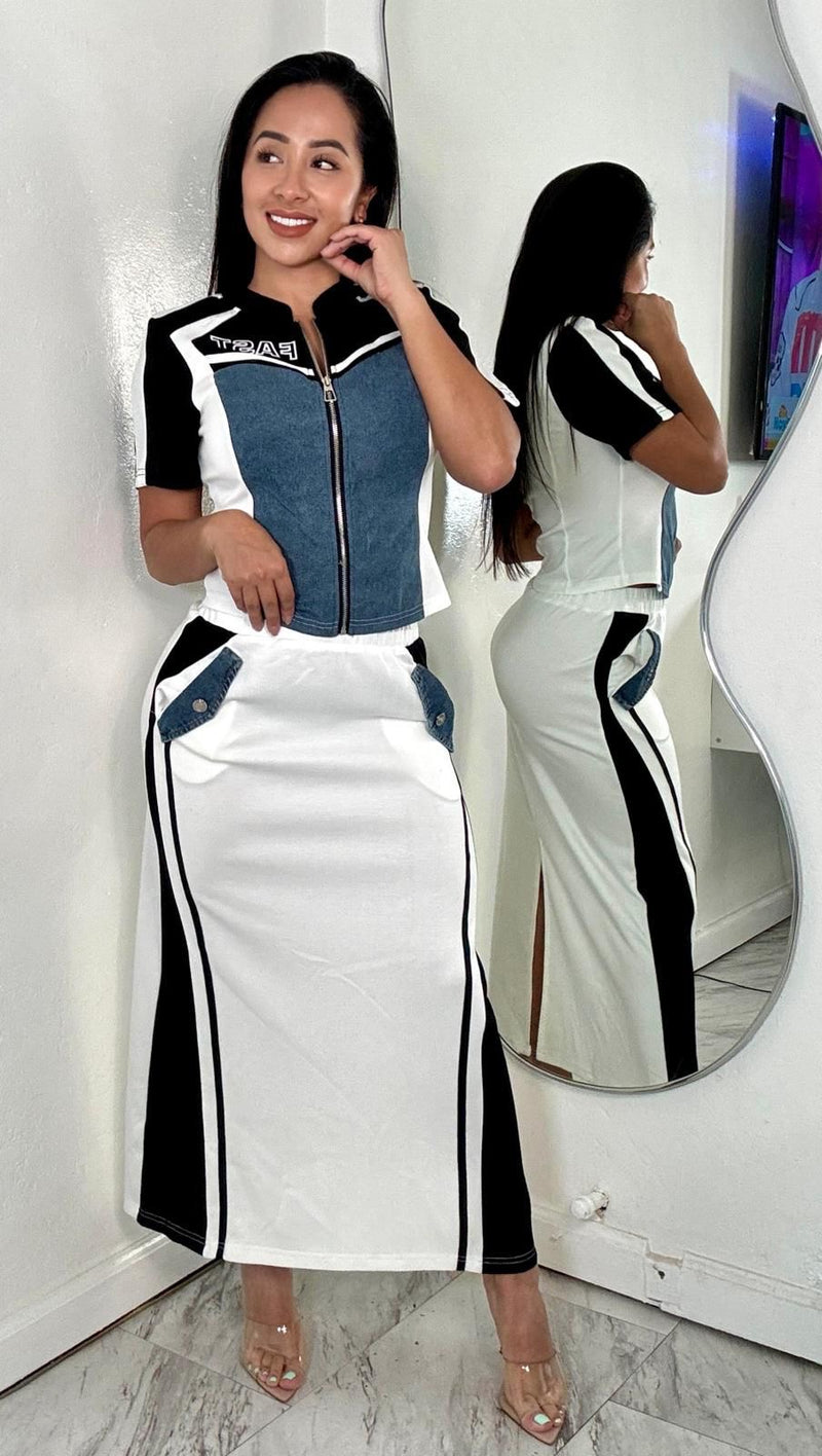 Chic skirt set