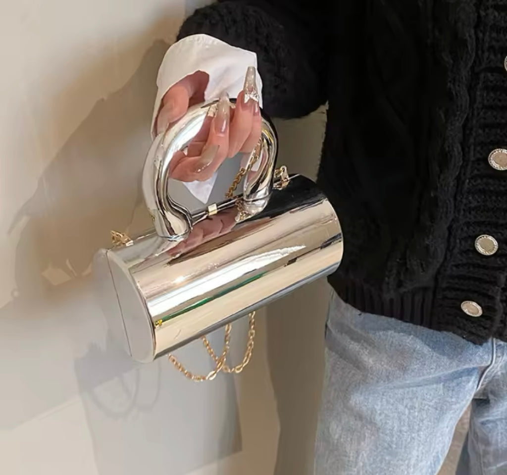 Metallic Clutch Bag