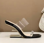 METALLIC HEEL SHOE