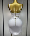 Bandage Buckle Skirt Set