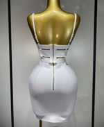 Bandage Buckle Skirt Set
