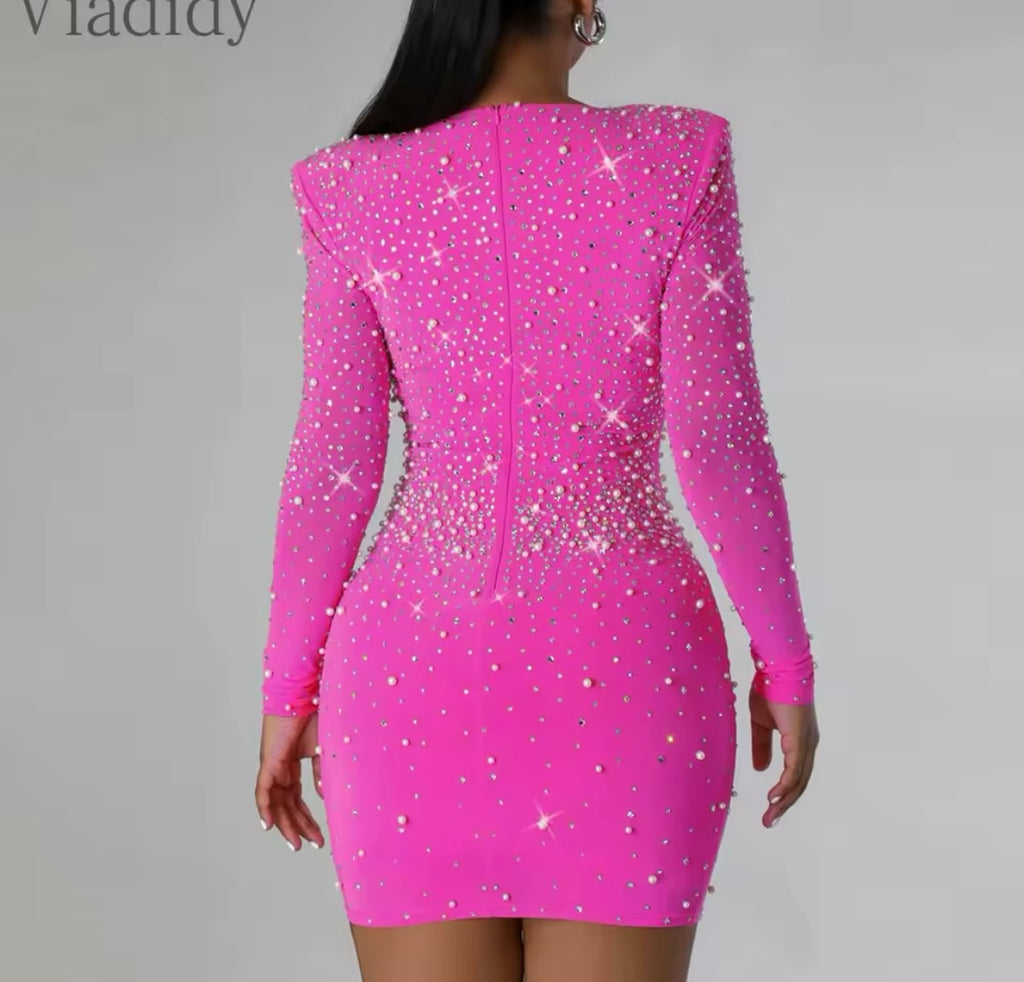 Pink Puddle Plus Size Dress
