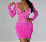 Pink Puddle Plus Size Dress