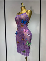 Butterfly Mesh Dress
