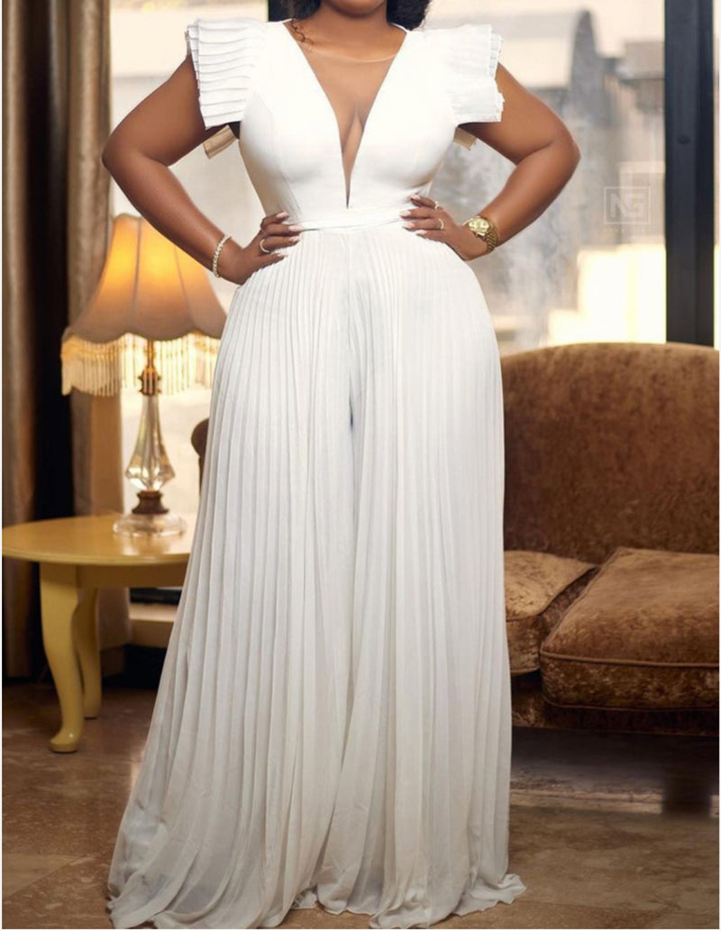 Pleated Jumper Plus Size