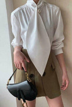 BIG TIE  BUTTON UP TOP