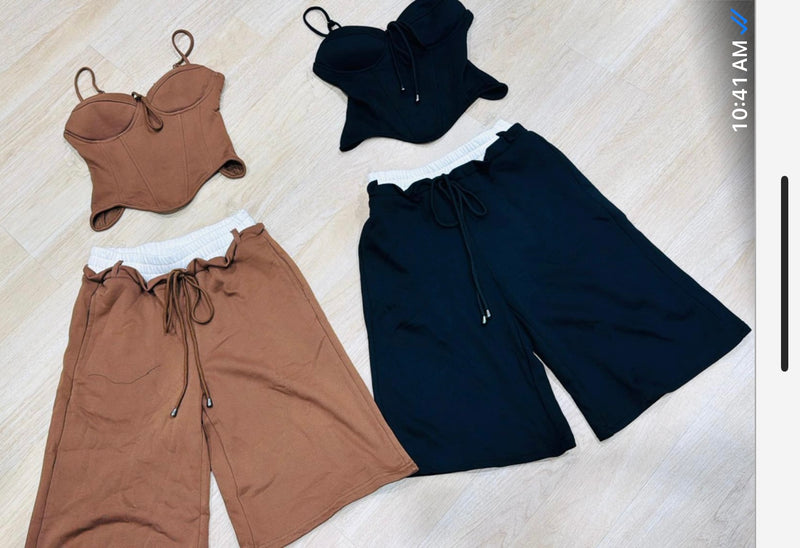 Bustiers jogger set