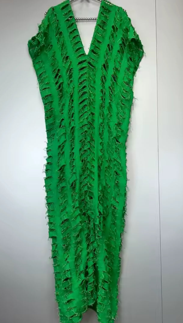 Distress not depressed jumpsuit