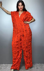 Distress not depressed jumpsuit