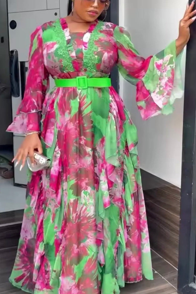 Tropical Dream Plus  Size Dress