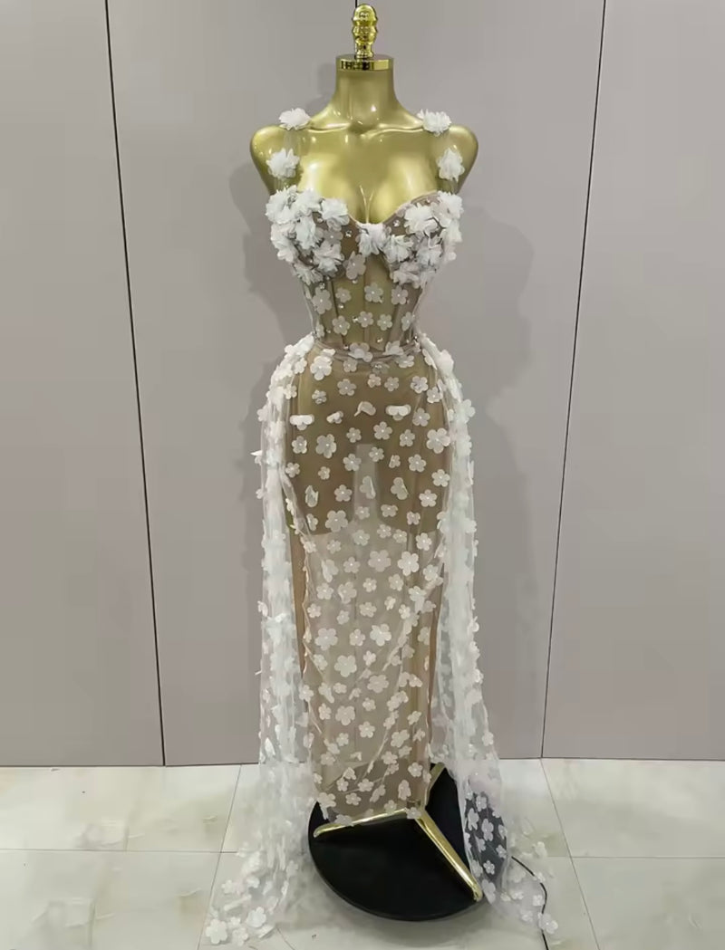 Golden Petal Dress