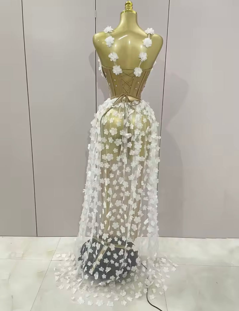 Golden Petal Dress