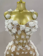 Golden Petal Dress