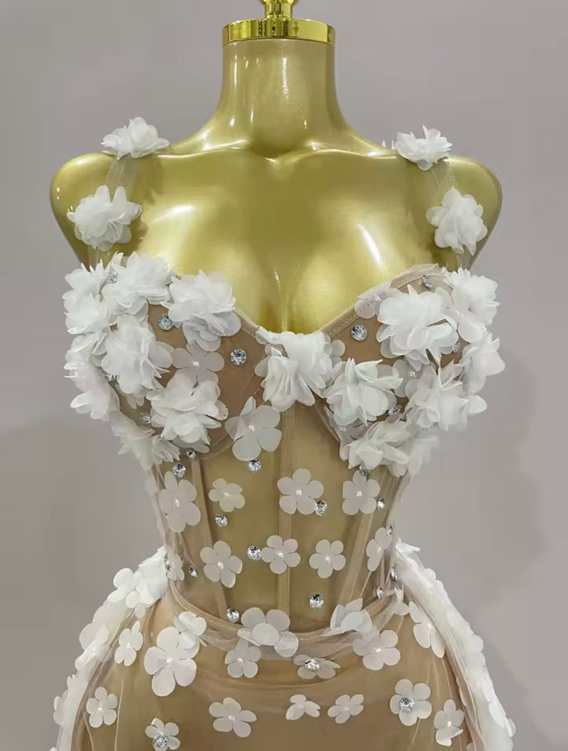 Golden Petal Dress