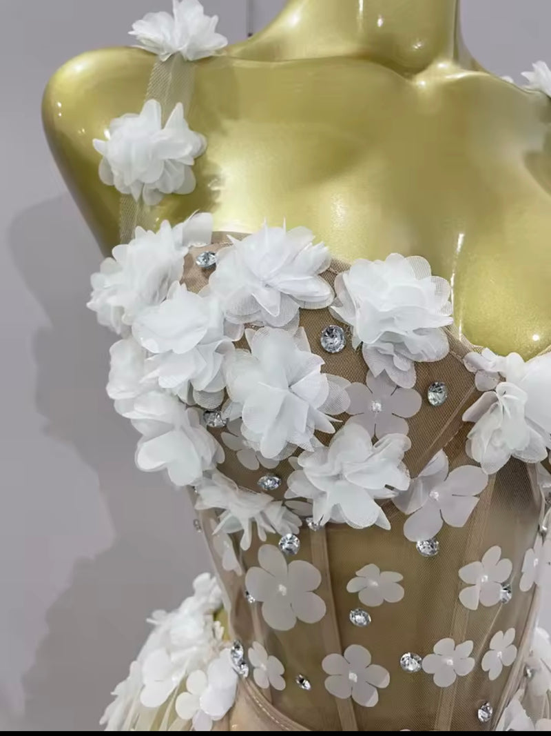 Golden Petal Dress