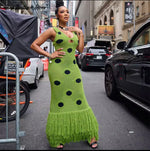 Mint Dot Maxi Dress