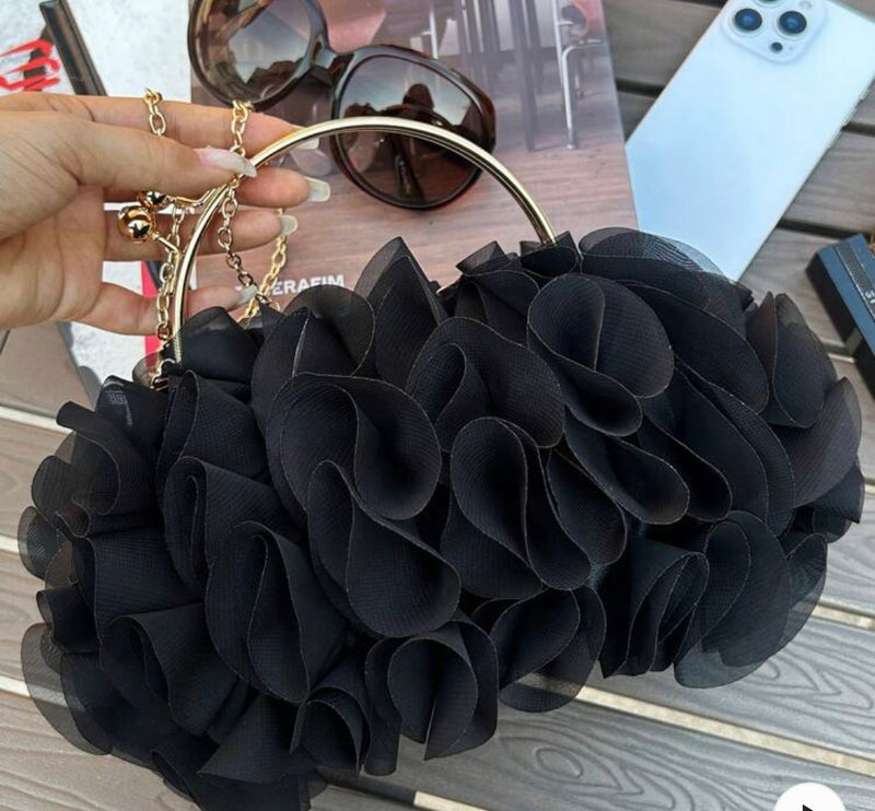 Ruffle Royale Clutch Bag