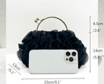 Ruffle Royale Clutch Bag
