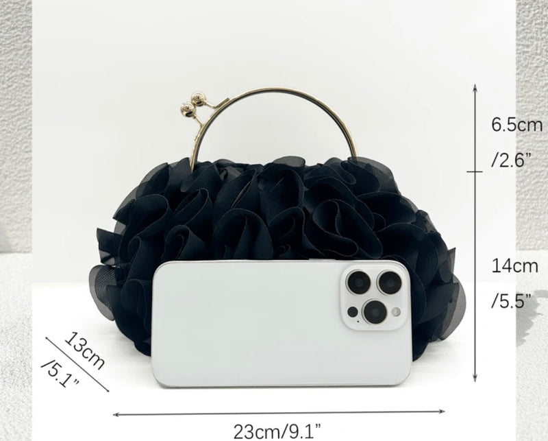 Ruffle Royale Clutch Bag