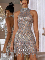 Glimmering Waterfall Dress