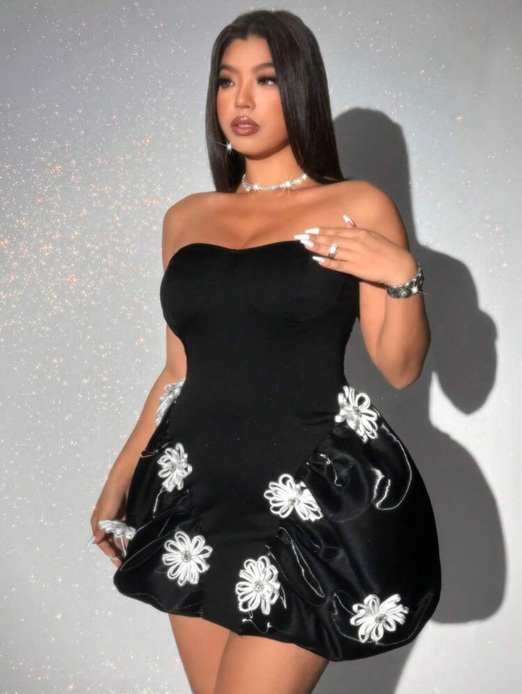 Starry Night Plus Size Dress"