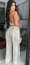 Linen pant set