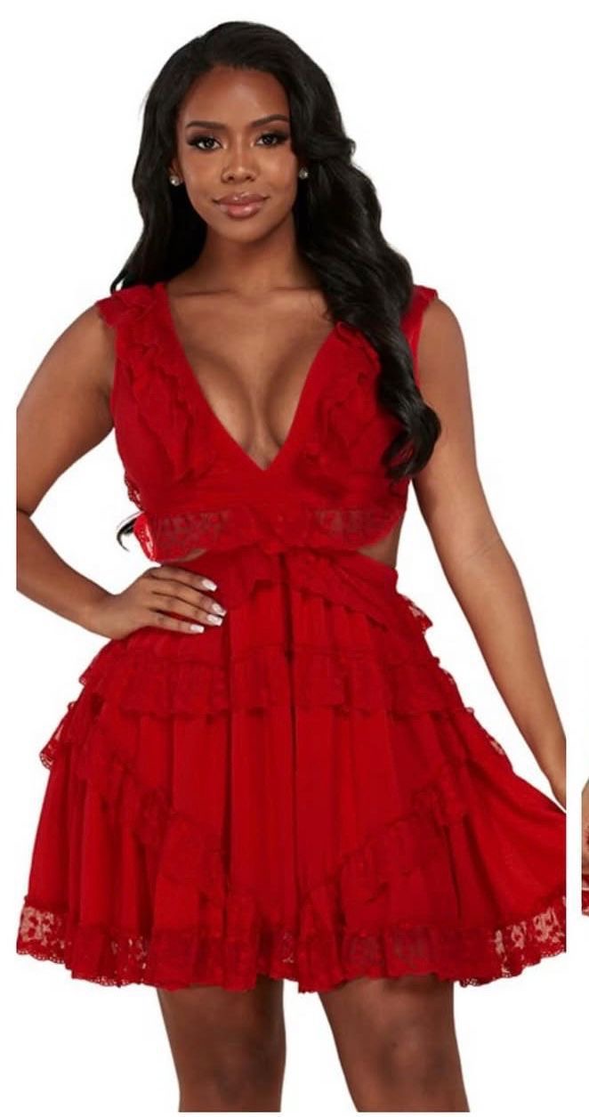 Flirty ruffle dress