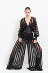 wide leg pant set
