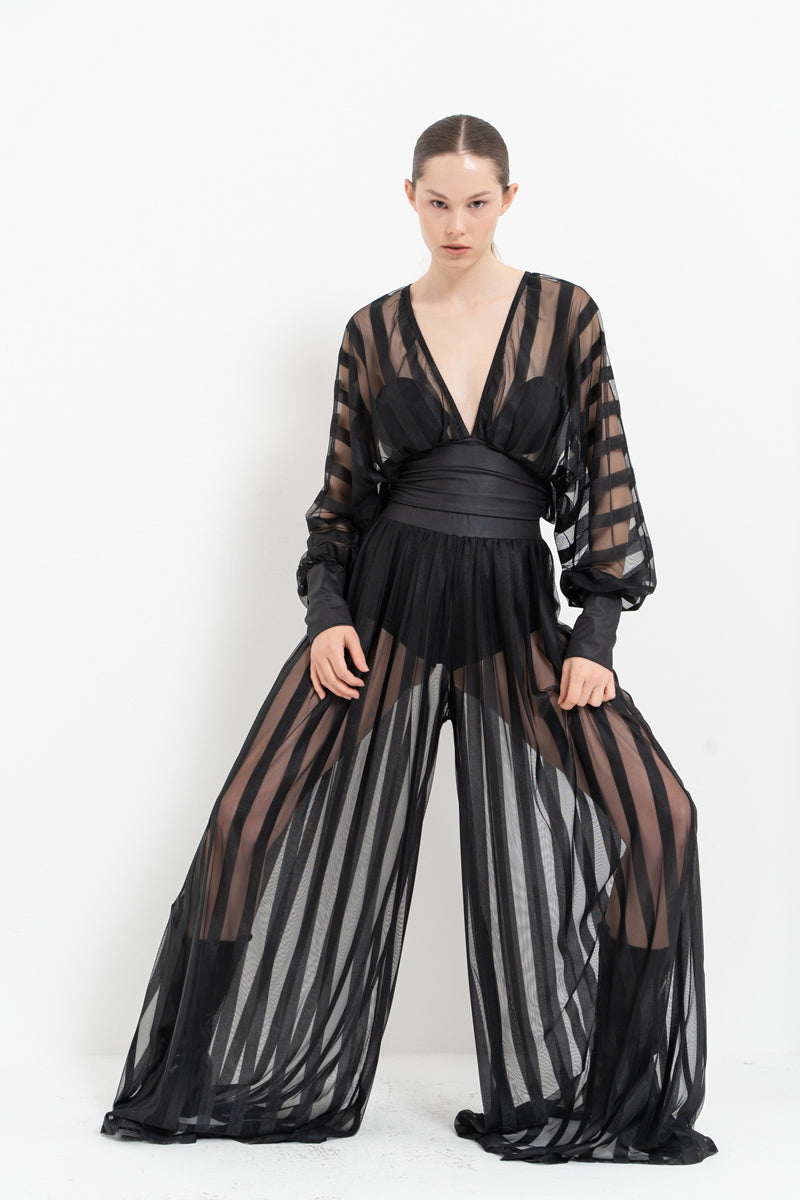 wide leg pant set